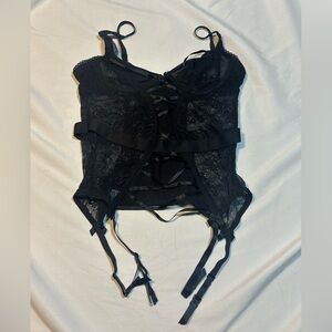 Adore Me Black Lace corset top size 34B